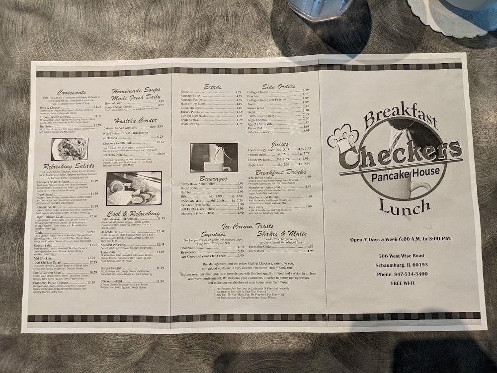 Checkers Pancake House Menu image 4